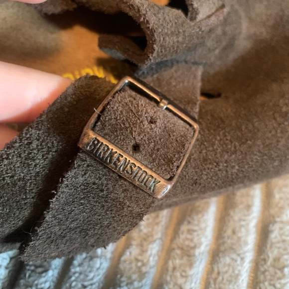 Birkenstock Boston Dark Brown Suede Clogs EU 42 Unisex L11 M9 - Picture 10 of 10